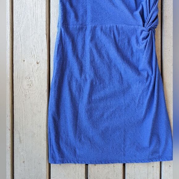 Ted Baker Cobalt Blue Livviaa Draped‎ Knit Sleeveless Mini Dress Size Large - Picture 5 of 10